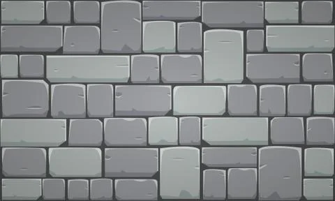 Stone Block Wall Stock Illustration