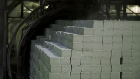 Stone blocks are stacked together Stock Footage 82138099
