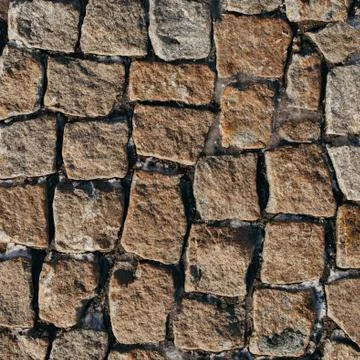 Stone blocks covered with snow Stock Photos