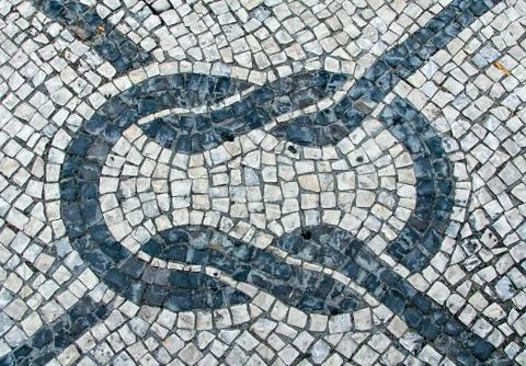 Stone blocks pavement texture for background Stock Photos