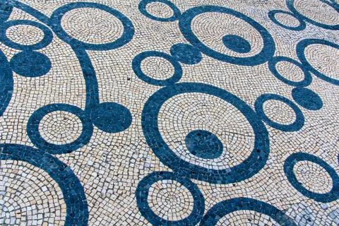 Stone blocks pavement texture for background Stock Photos