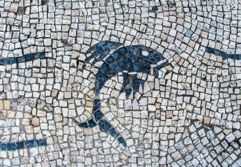 Stone blocks pavement texture for background Stock Photos
