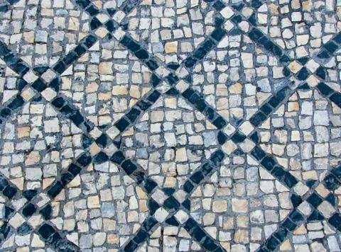 Stone blocks pavement texture for background Stock Photos