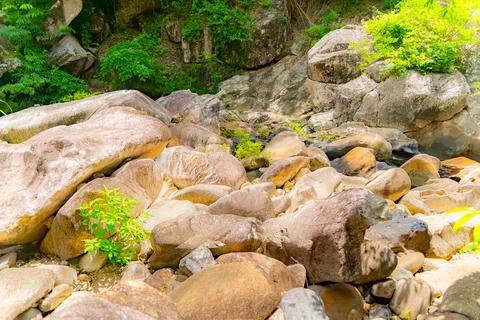 Stone blocks. Foto stock