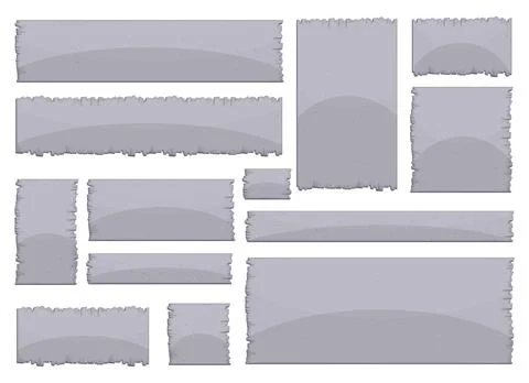 Stone board in cartoon style vector illustration 库存插图