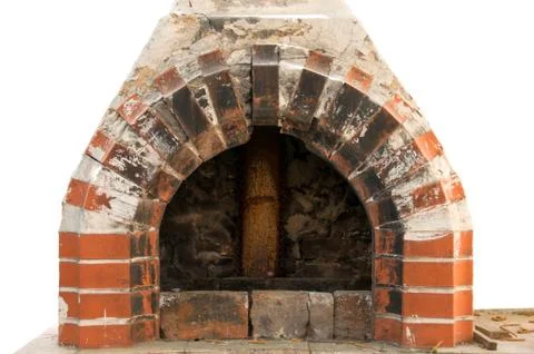 Stone brazier in the open air Stock Photos