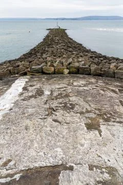 Stone Breakwater Stock Photos