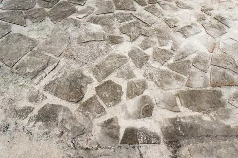 Stone brick floor texture Foto stock