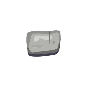 Stone brick, rock vector, grey textured surface road or floor material, paving Stock Illustration