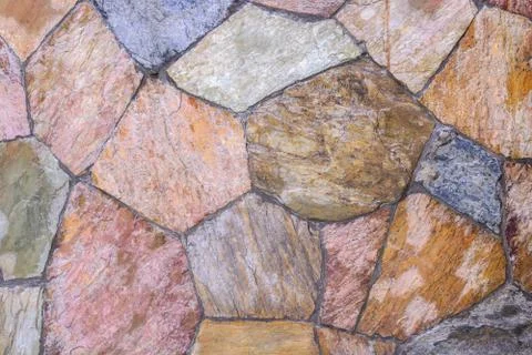 Stone brick wall background. Stock Photos