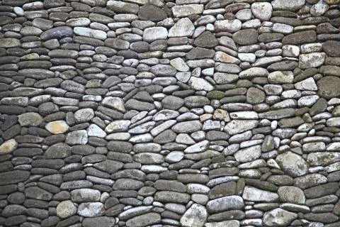 Stone Brick Wall Foto stock