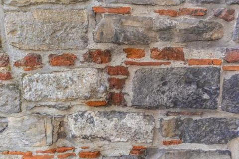 Stone Brick Wall. Rustic Style. 스톡 사진