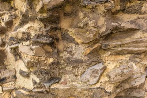 Stone Brick Wall. Rustic Style. 스톡 사진