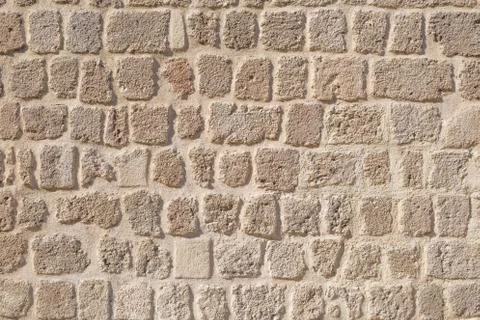 Stone brick wall texture background. Stock Photos