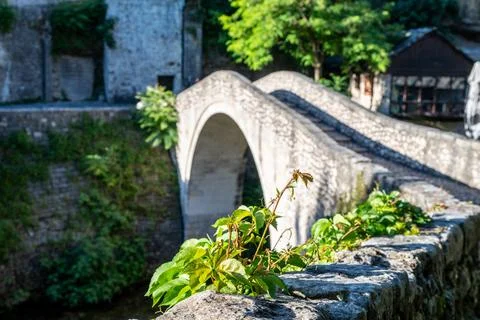 Stone Bridge In Bright Light Stock Photos