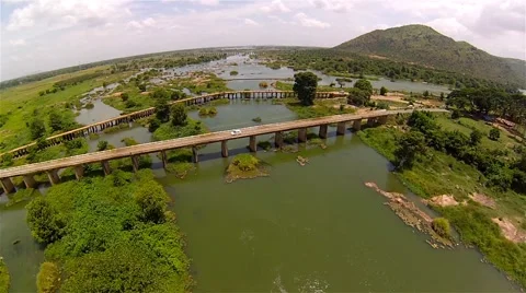 Stone bridge - fly in Stock Footage 51691849
