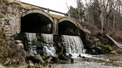 Stone Bridge Stock Footage 33695274