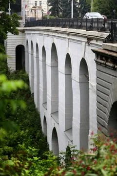 Stone bridge in Kaluga Stock Photos