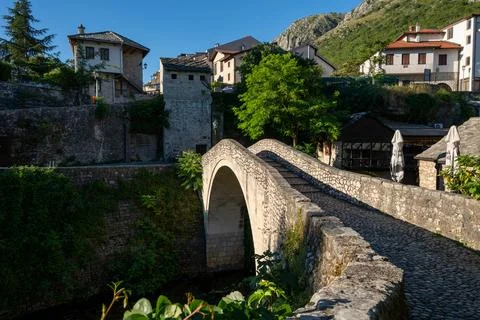 Stone Bridge In Warm Light Stock Photos