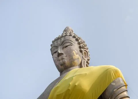 Stone Buddha image. Stock Photos