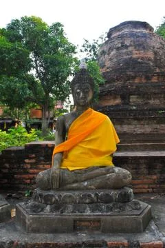 Stone buddha statue Stock Photos