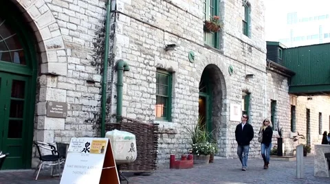 Stone Building in The Distillery District Stock Footage 42705852