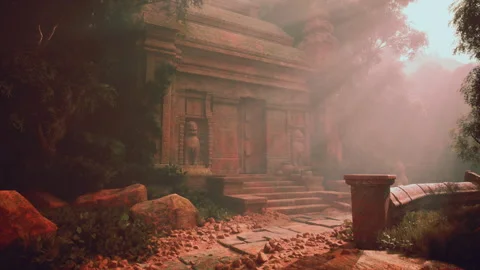 Stone Building in Wilderness Vídeos de archivo 319818318