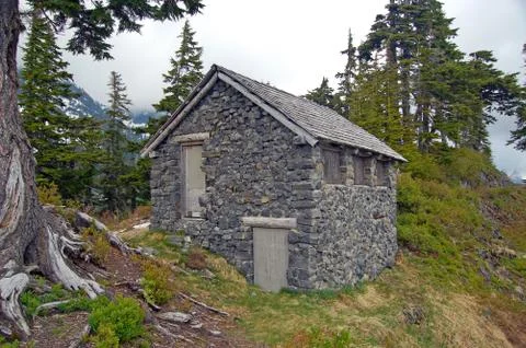 Stone cabin Stock Photos