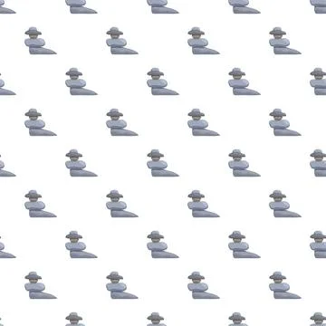 Stone cairn pattern creating peaceful balance background 스톡 일러스트