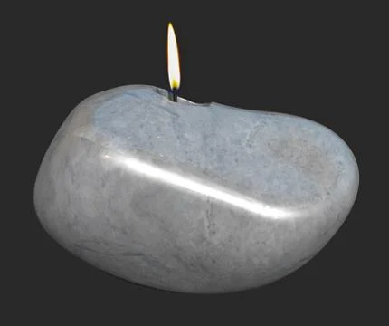 Stone candle Stock Illustration
