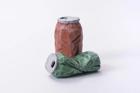 Stone Cans Set Stock Photos