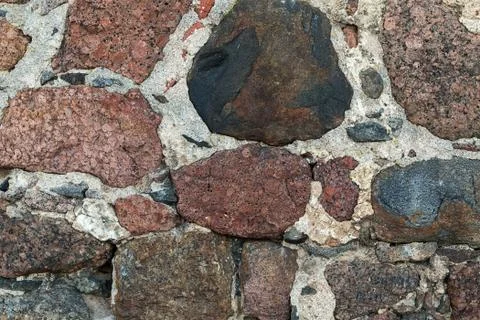 Stone canvas background marble block is combined with cement strong construct Stock Photos