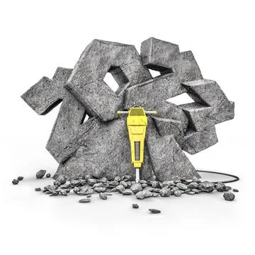Stone carved 2023 Stock-Illustration