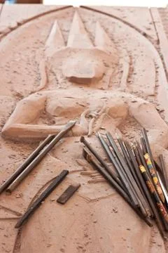 Stone carving Stock Photos