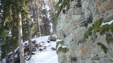 Stone cave Stock Footage 22024891