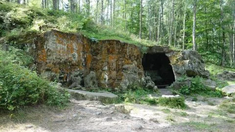 Stone cave Foto stock