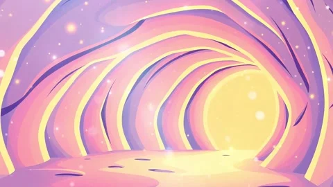 Stone Cave Tunnel Light View: Cave Structure That Showed a Light at the End of Stock Footage 306505141
