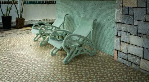 Stone chairs Stock Photos