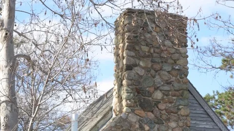 Stone Chimney Stock Footage 73745830