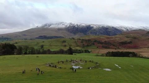 Stone circle fly over 動画素材 242037646