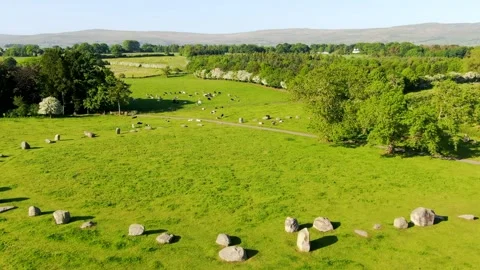 Stone Circle Fly over 動画素材 242457555