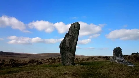 Stone Circle Timelapse - Dartmoor  Full HD Stockbeeldmateriaal 71460318