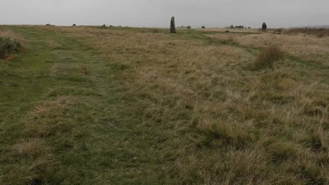 Stone circle in Wales Stock Footage 117558817