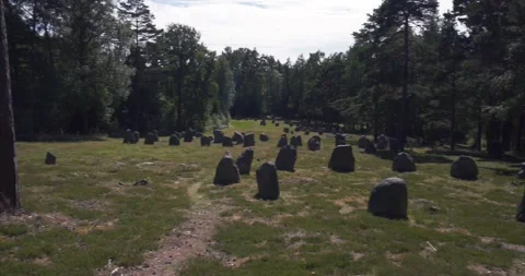 Stone circles hunnfelt02 Stock Footage 173697703