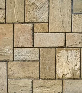 Stone cladding plates on the wall Foto stock