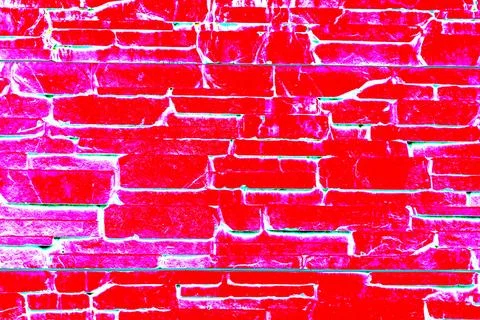 Stone cladding wall made of striped stacked slabs of natural brown rocks. P.. Foto stock