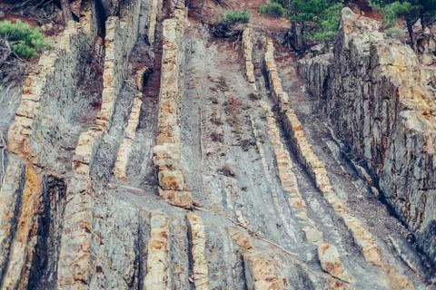 Stone cliff Stock Photos