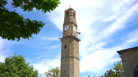 Stone Clock Tower 스톡 동영상 101107876