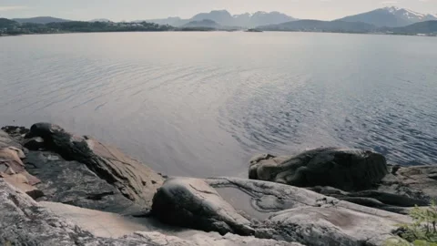 The stone coast of Norway Stock Footage 91834211