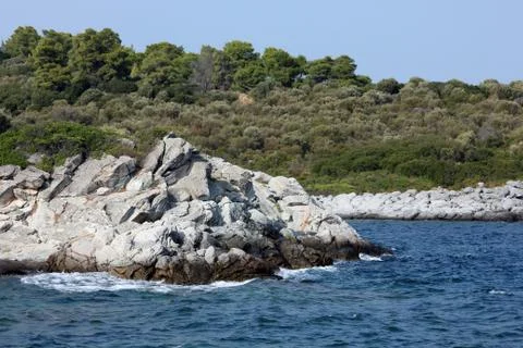 Stone coast Stockfoto's